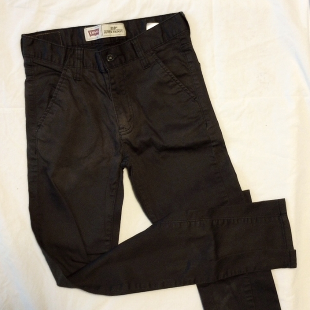 Levi's 501 Super Skinny Black Jeans-14Regular-27x27